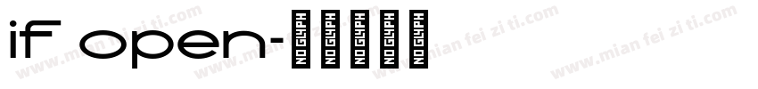 if open字体转换